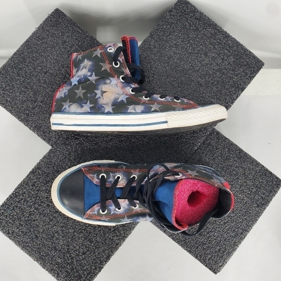 Converse All Star Chuck Taylor Ct Hi Midnight Hou Size 5Y 6.5 Women Shoes 647630 - Picture 12 of 13